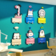 儿童口腔牙科室诊所墙面装饰医院护士站文化形象玻璃贴纸宣传挂画