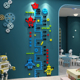 儿童互动区科学实验室布置装饰幼儿园环创墙面机器人身高测量墙贴
