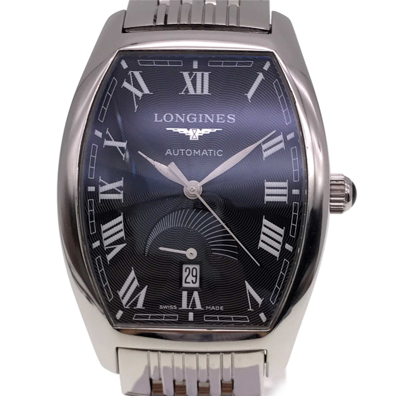 [9.0新]浪琴典藏系列精钢黑面l2.674.4.51.6自动机械男表