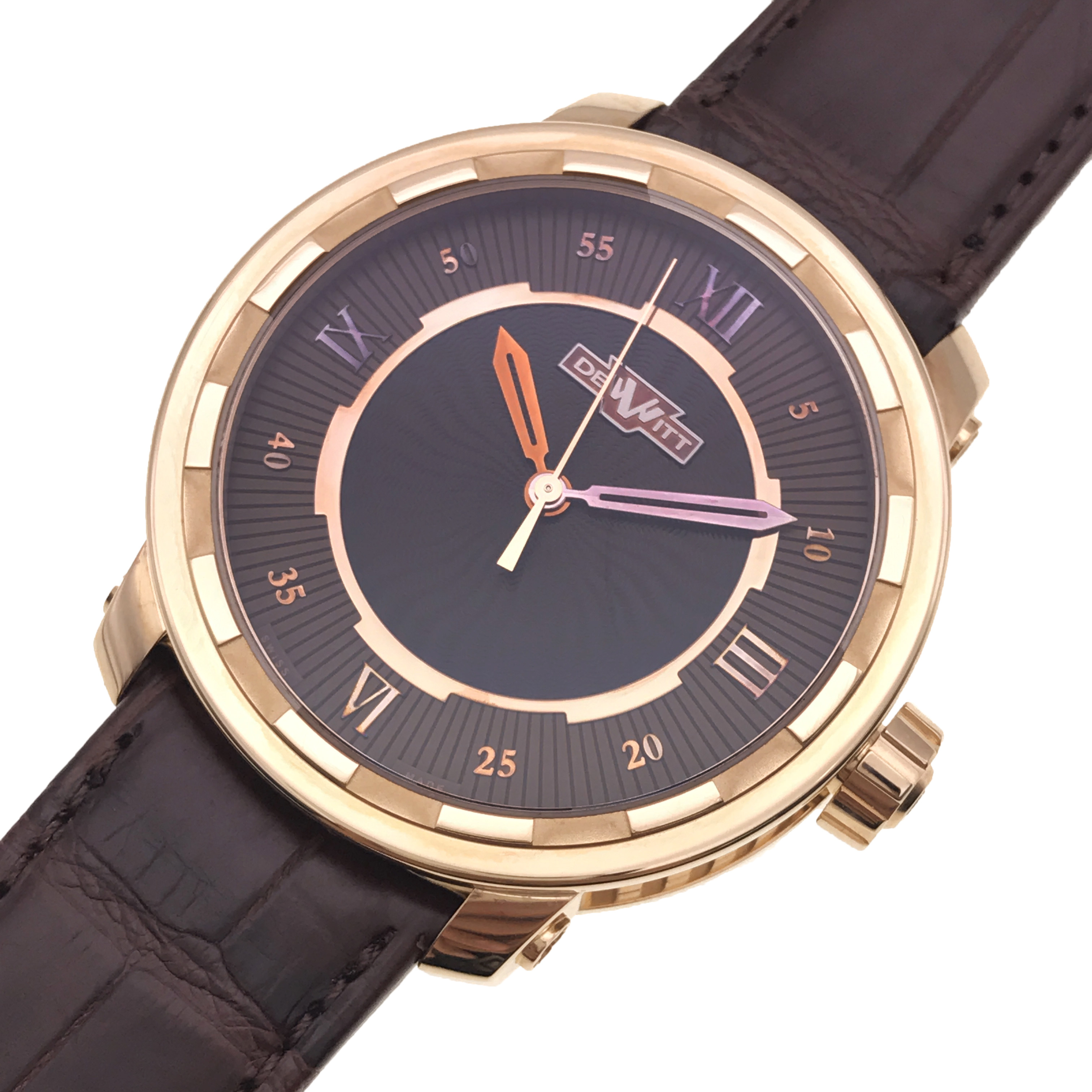 [9.5新]迪威特18k玫瑰金自动机械男表