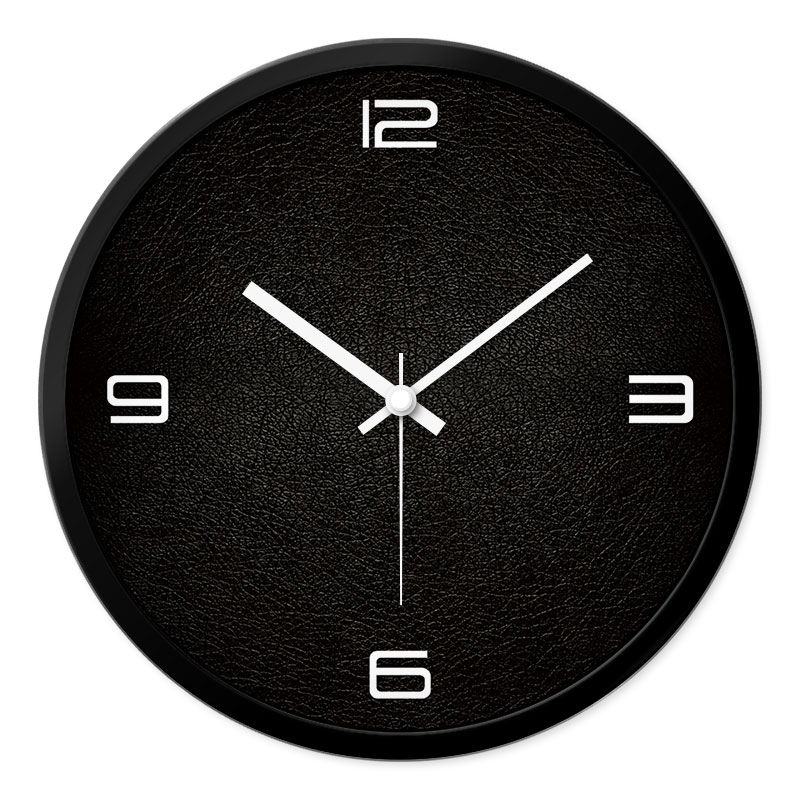 摩门时尚个性挂钟黑色钟表客厅创意卧室静音现代简约石英钟墙壁钟