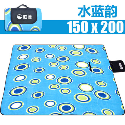 胜徒绒面野餐垫地垫防潮垫 户外露营垫200*200超大加厚爬行垫