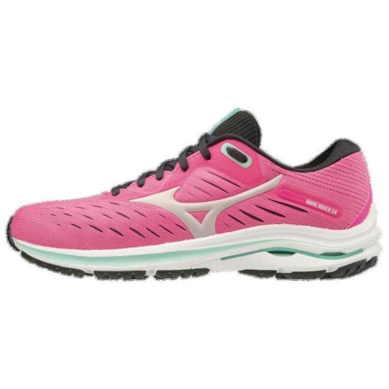 mizuno/美津浓女子跑步鞋轻质缓震粉色wave rider 24正品411228