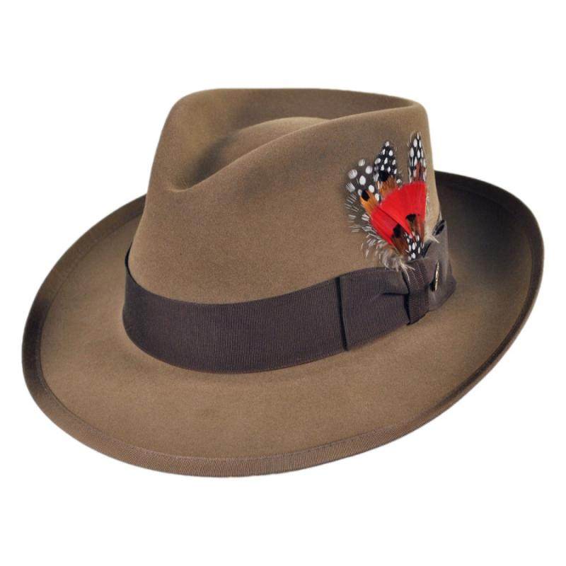 stetson男帽礼帽卷檐舒适时尚透气遮阳美国直邮130635