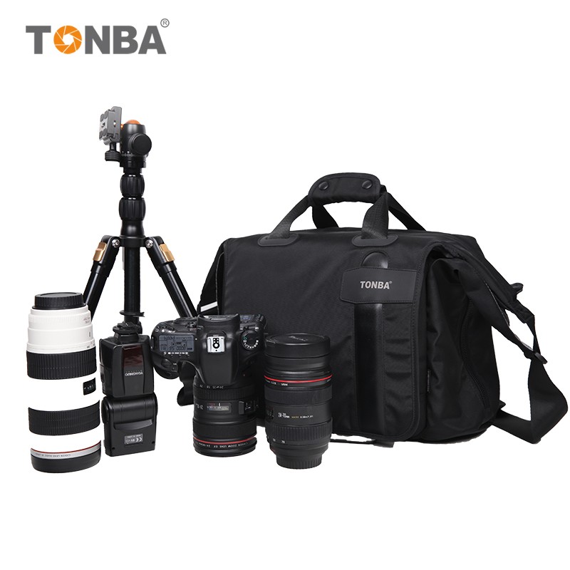 摄影包单肩6D2大容量R5商务休闲微单反5D4户外防水斜挎简约相机包