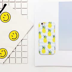 夏日菠萝 超薄苹果6S手机壳iphone6/plus保护套 创意磨砂硬壳潮女