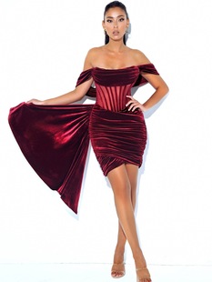 plus size dress for women red black short sexy party dresses