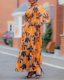 plus size dresses for women long print dress big size female