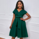 African dressgreen women's dress plus-size ladies dress 3xl