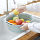 家用双层镂空水果盆水果清洗盆沥水篮创意塑料洗菜篮漏盆淘米神器