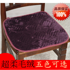 新款短毛绒绑带椅子垫坐垫餐椅垫欧式防滑绗缝布艺座垫泡泡垫包邮
