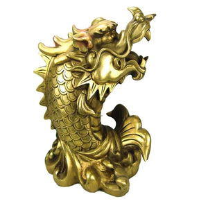 纯铜魁星点斗 鳌鱼鳌头摆件 龙头鱼身学习进步[预定]