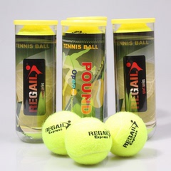 1桶包邮 雷加尔 桶装三只装网球 中网比赛用球 耐磨单人练习训练