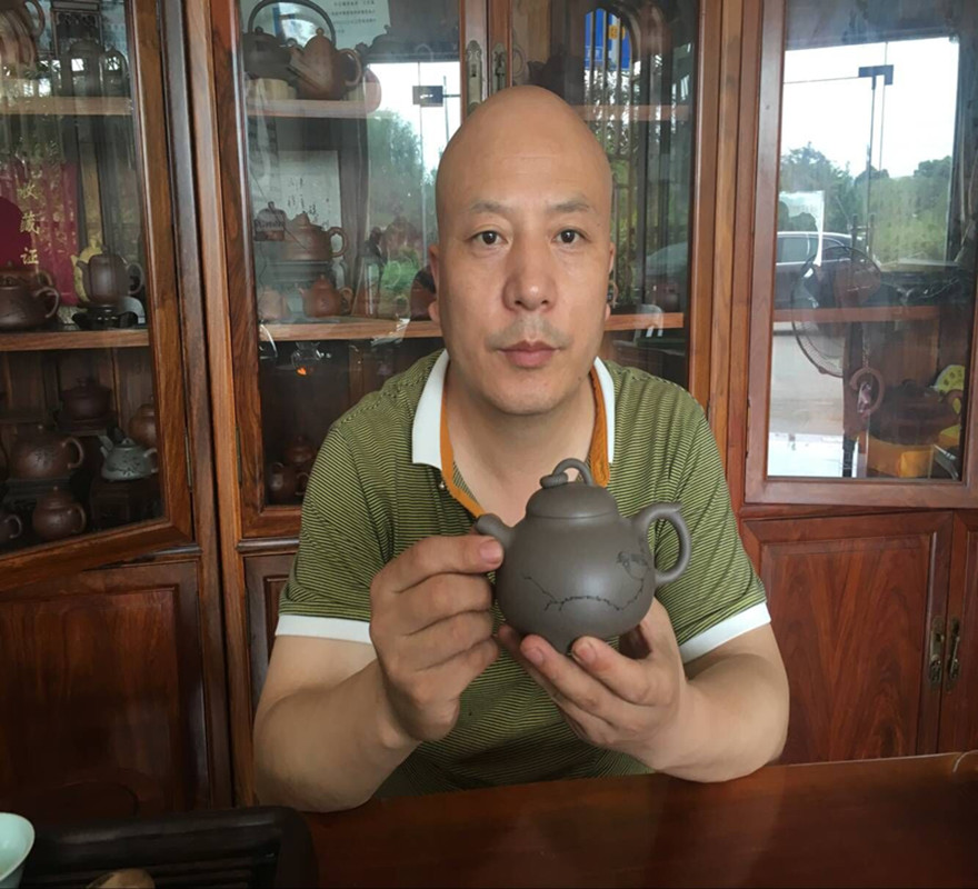 【直供】工艺师 柴绪波《灵秀壶》极品青灰段泥买就送现金