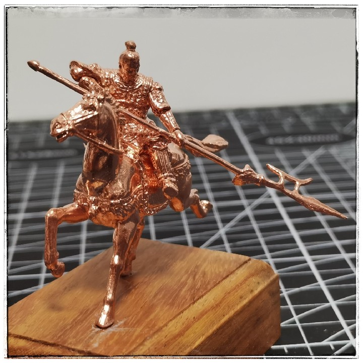 纯铜三国志武将飞将吕布吕奉先成品铸造模型手办雕像摆件礼品