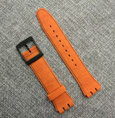 手表配件 适合斯沃琪swatch硅胶表带针扣橡胶手表带SUOB709