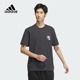 Adidas阿迪达斯短袖T恤男夏纯棉熊猫上衣圆领宽松运动半袖JI6836