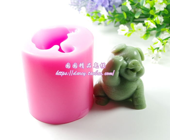手工皂硅胶模具 矽胶皂模 DIY蜡烛模具 香皂礼品模 可爱小猪在类目 美容护肤/美体/精油, 精油芳疗, 精油芳疗用具, 手工皂模具中 - 来自Buy2taobao.com提供专业的淘宝代购服务