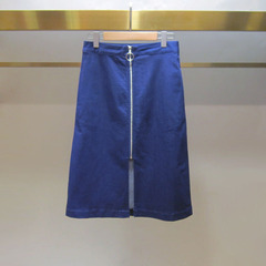 高级2016女夏季蓝色牛仔短裙中裙MO165J2B080-558半节A字裙
