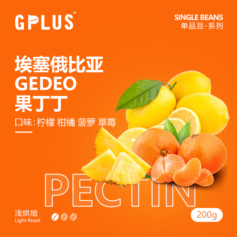 GPLUSCOFFEE 浅烘焙果酸型 埃塞俄比亚 耶加雪菲 水洗果丁丁G1