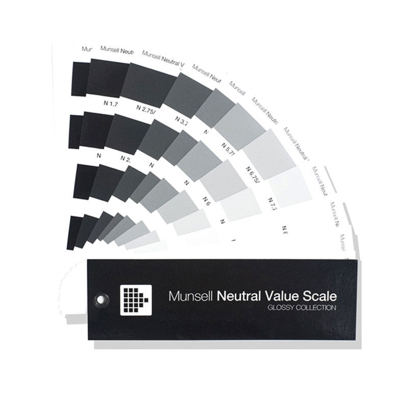 色卡munsell蒙赛尔明度精选灰卡亮光m50130哑光m50135色卡