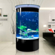 半圆鱼缸 靠墙玻璃鱼缸 生态水族箱免换水 包邮