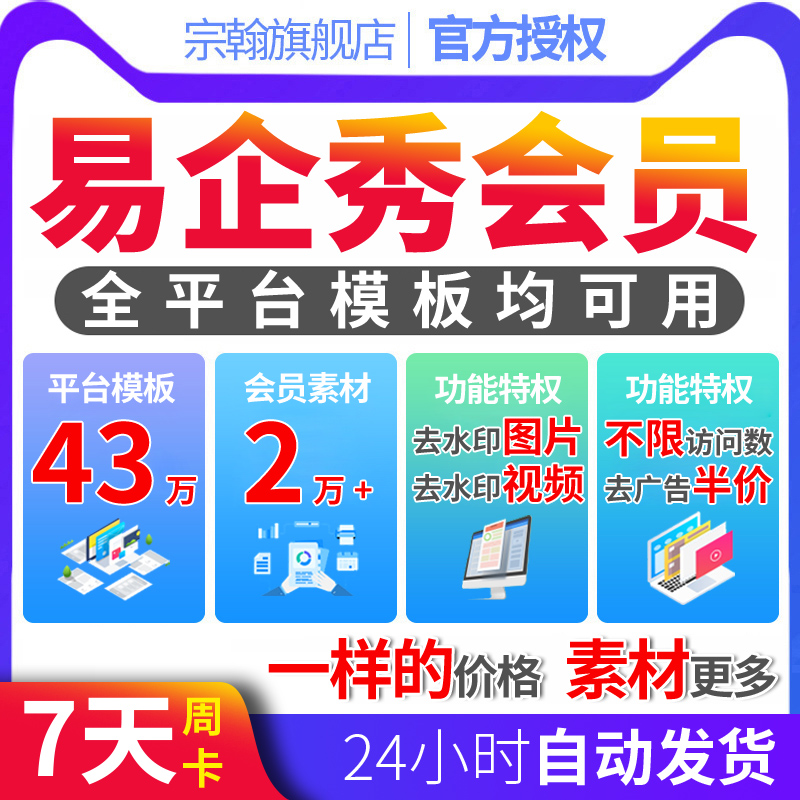 易企秀会员h5模板制作代做下载创意云vip购买月卡周卡日卡去尾页在类目 个性定制/设计服务/DIY, 设计服务, FLASH/动画制作中 - 来自Buy2taobao.com提供专业的淘宝代购服务