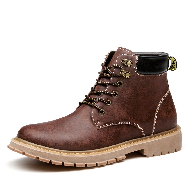春季複古馬丁靴男中幫新款高幫鞋男士雪地靴英倫皮靴棉鞋工裝靴子在類目 流行男鞋, 靴子中 - 來自Buy2taobao.com提供專業的淘寶代購服務