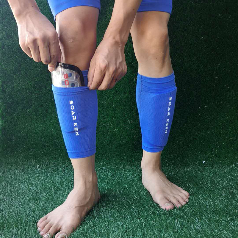 SK专业足球护腿板双层袜套插板袜套固定套护小腿透气排汗防滑