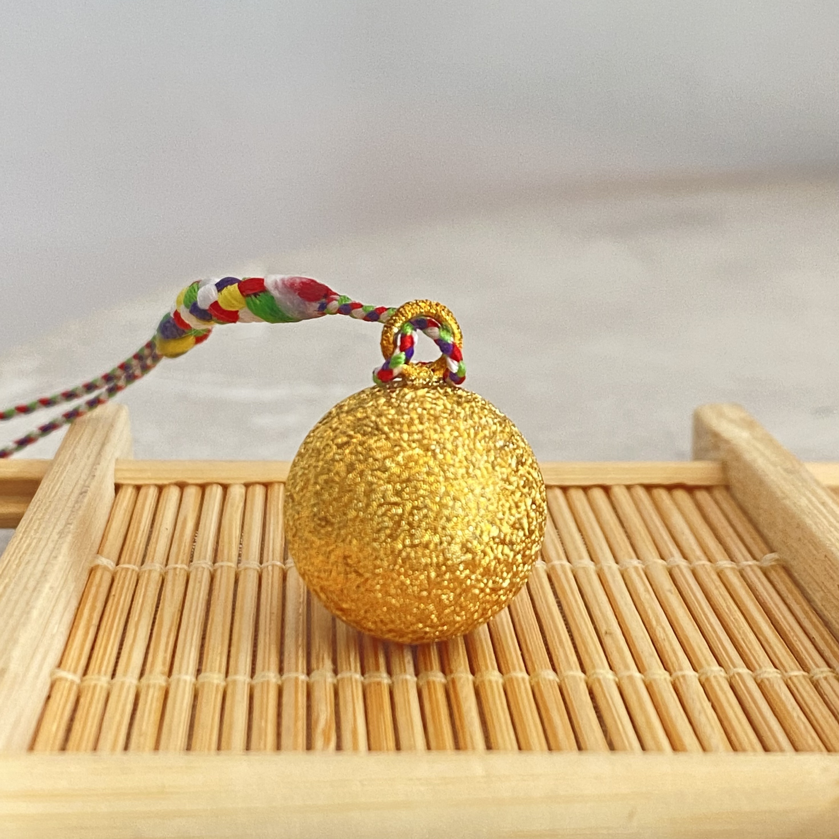 日本京都清水金色铃铛御守手机包挂件浅草可爱日系礼物
