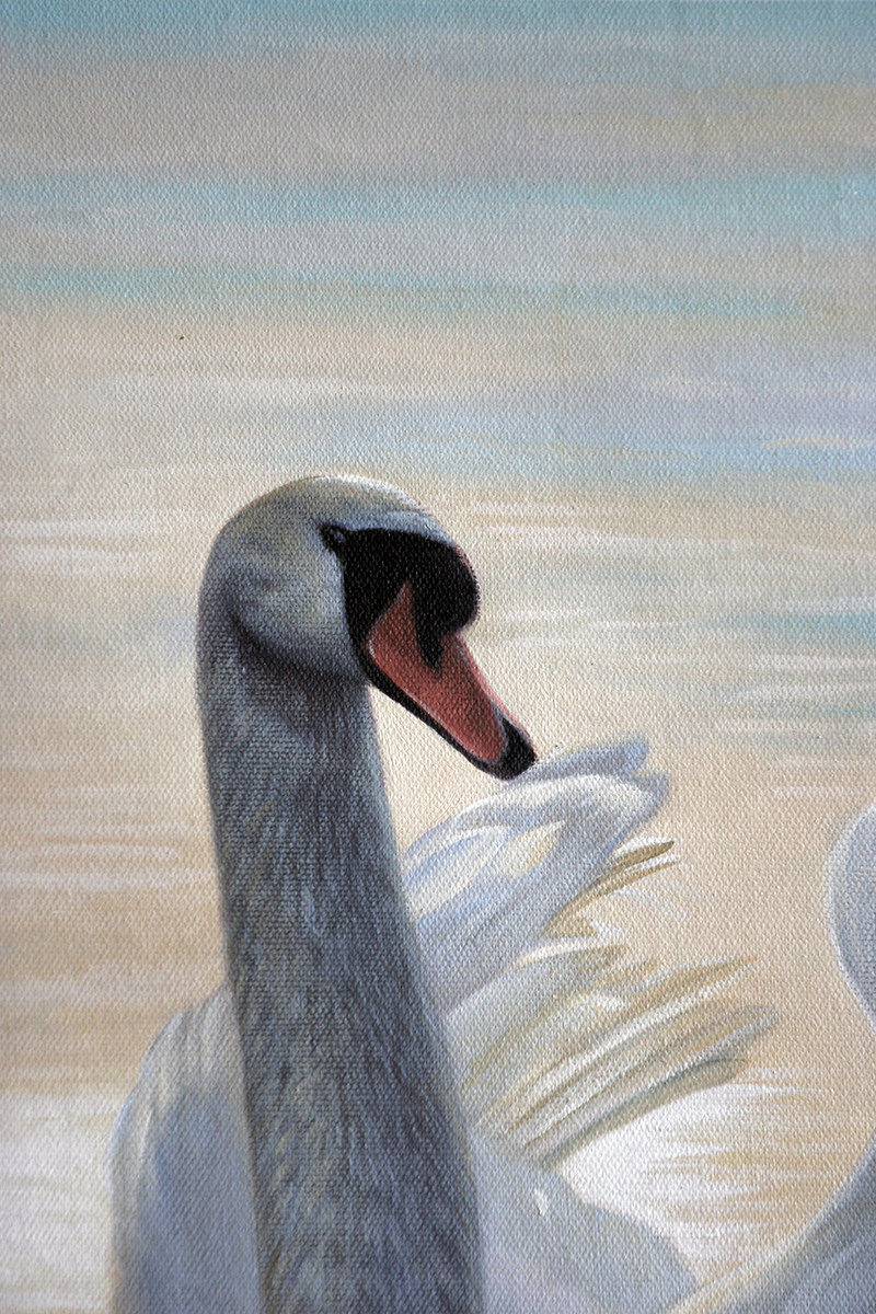 【学院艺术】广州美院 陈建忠《白天鹅》实力派画家