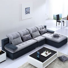 沙发 布艺沙发组合 简约现代 大小户型沙发 客厅转角沙发
