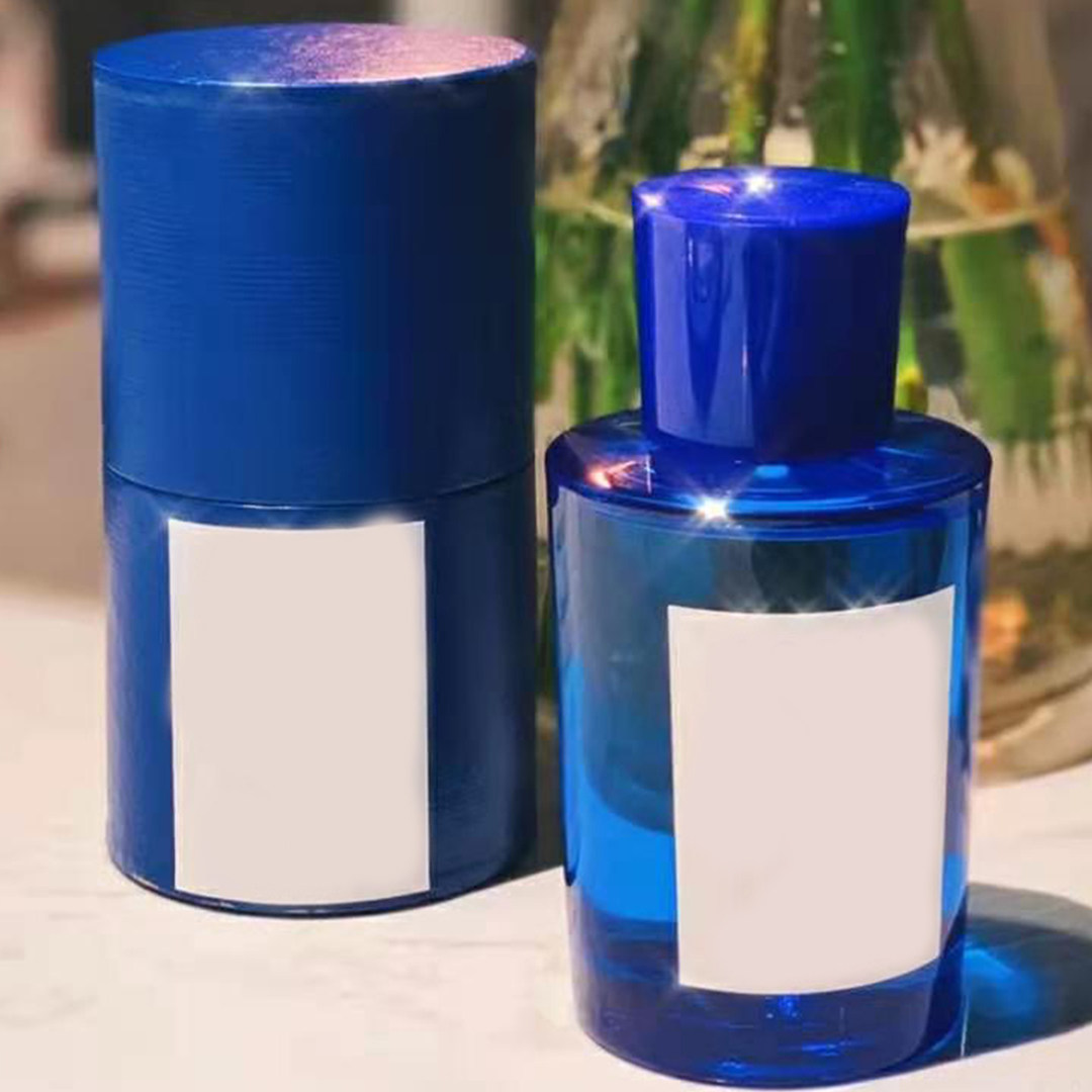 32~男女持久留香 经典蓝色瓶古龙水75ml 桃金酿无花果香水100ml