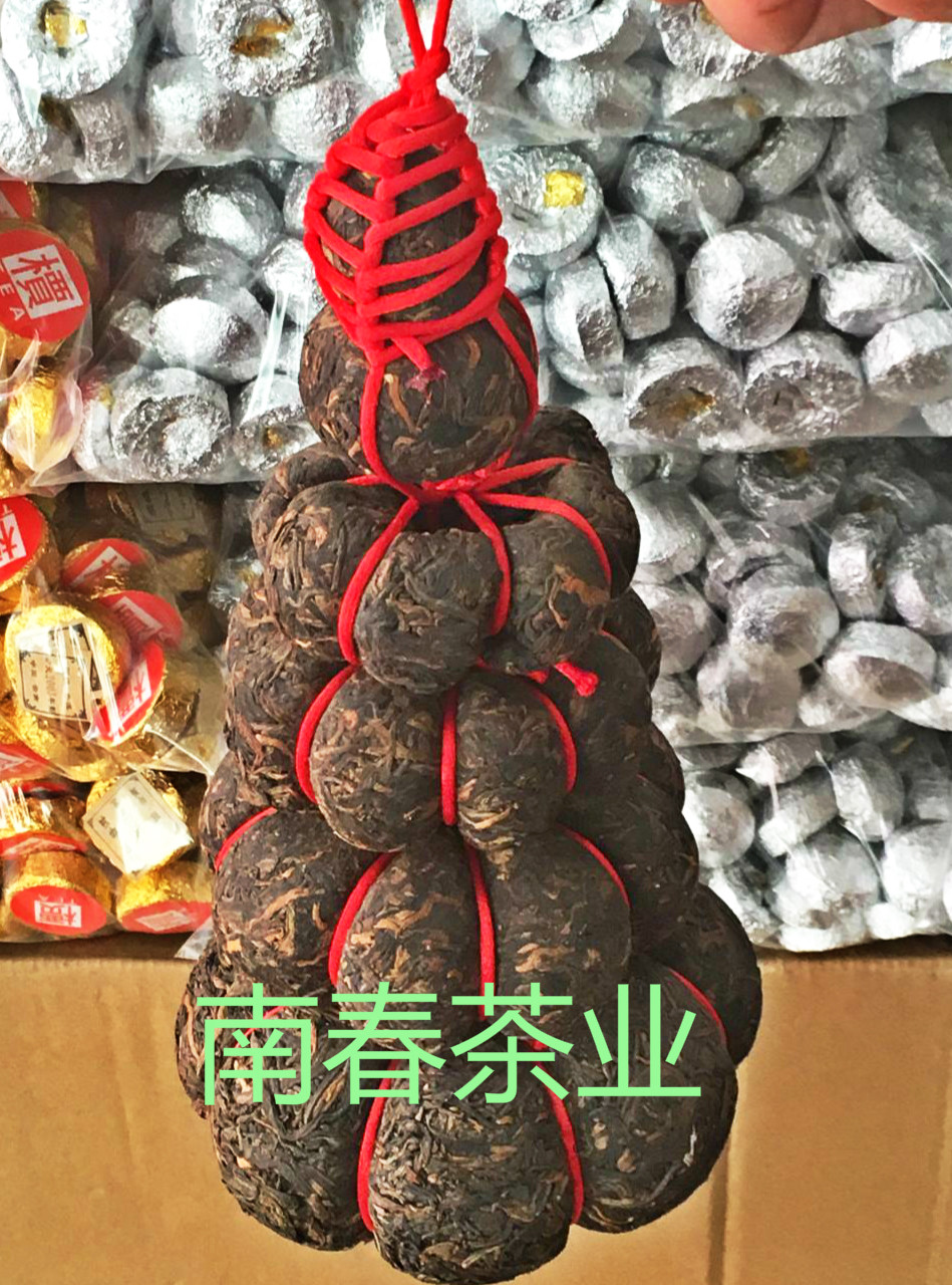 云南普洱茶金瓜贡茶1000g 勐海古树茶1公斤普洱南瓜沱茶生茶包邮