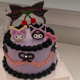 网红生日蛋糕装饰摆件黑粉库洛米亚克力插牌插件主题装扮烘焙配件