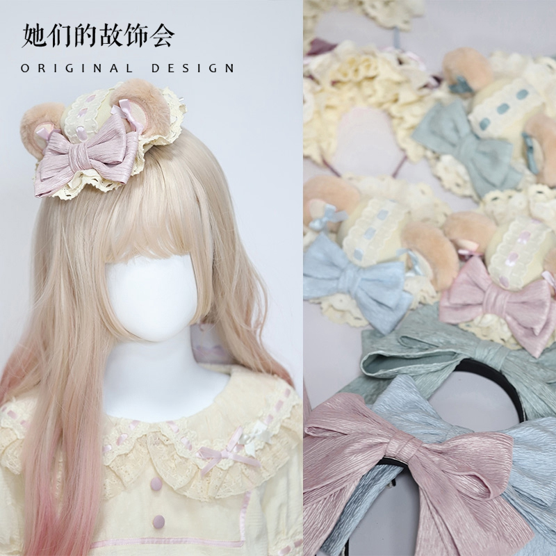 洛丽塔发夹发饰小佩蒂手作小物DOLL感LOLITA头饰她们的故饰会原创