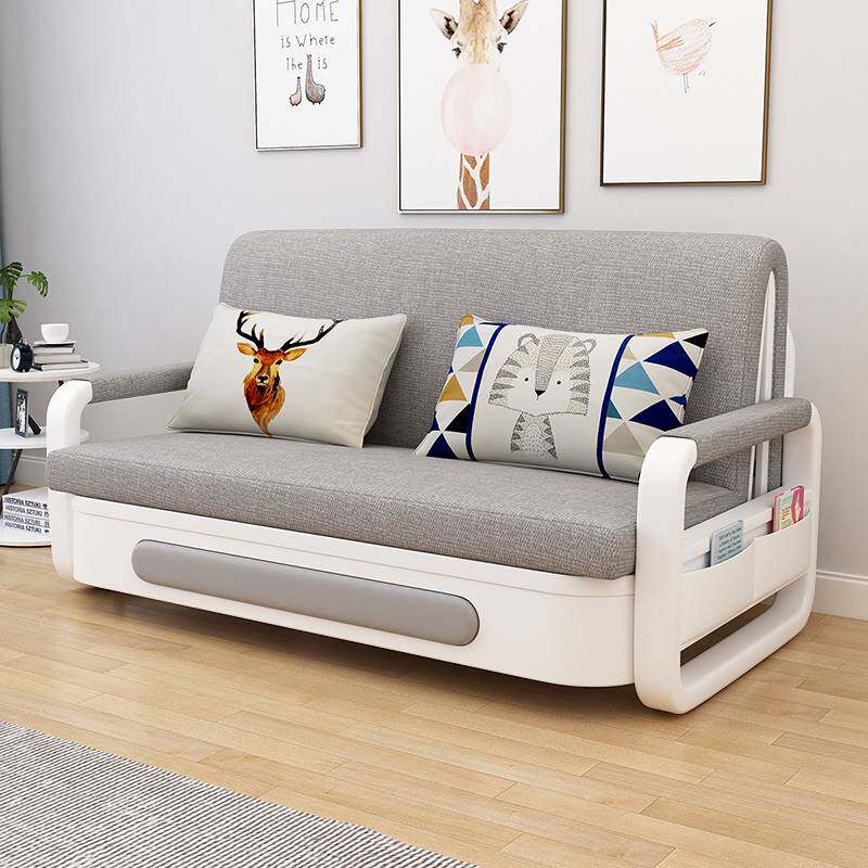 沙发床可折叠两用多功能小户型客厅阳台单人床伸缩推拉床储1018f