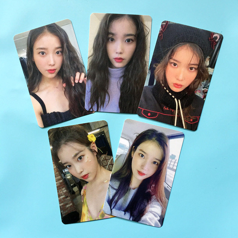 iu 四期会员礼同款3寸自制周边小卡人物 明信片 收藏卡明星周边