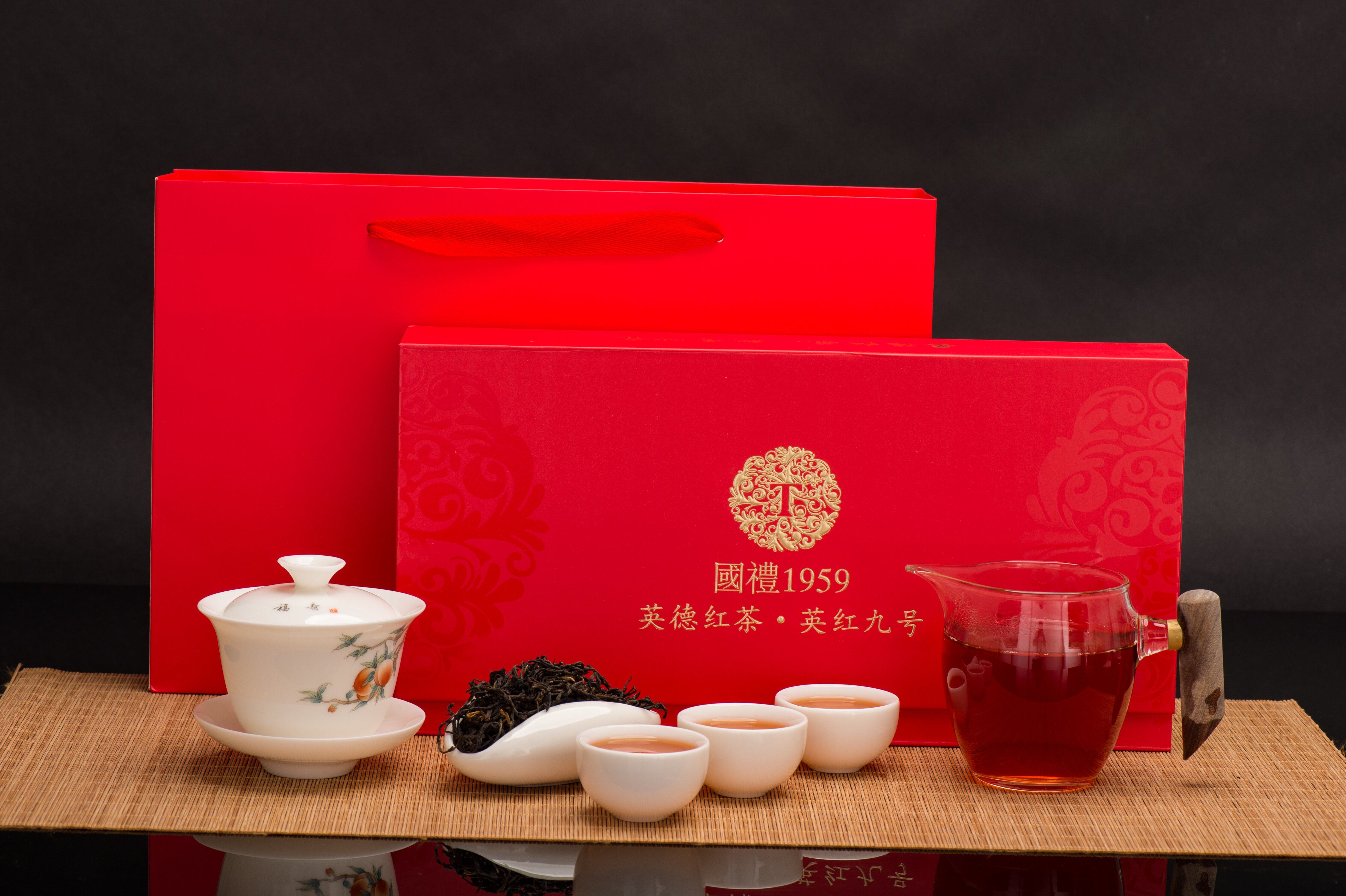 满叶红英红九号国礼1959礼盒装经典款广东红茶英德红茶180g*3盒