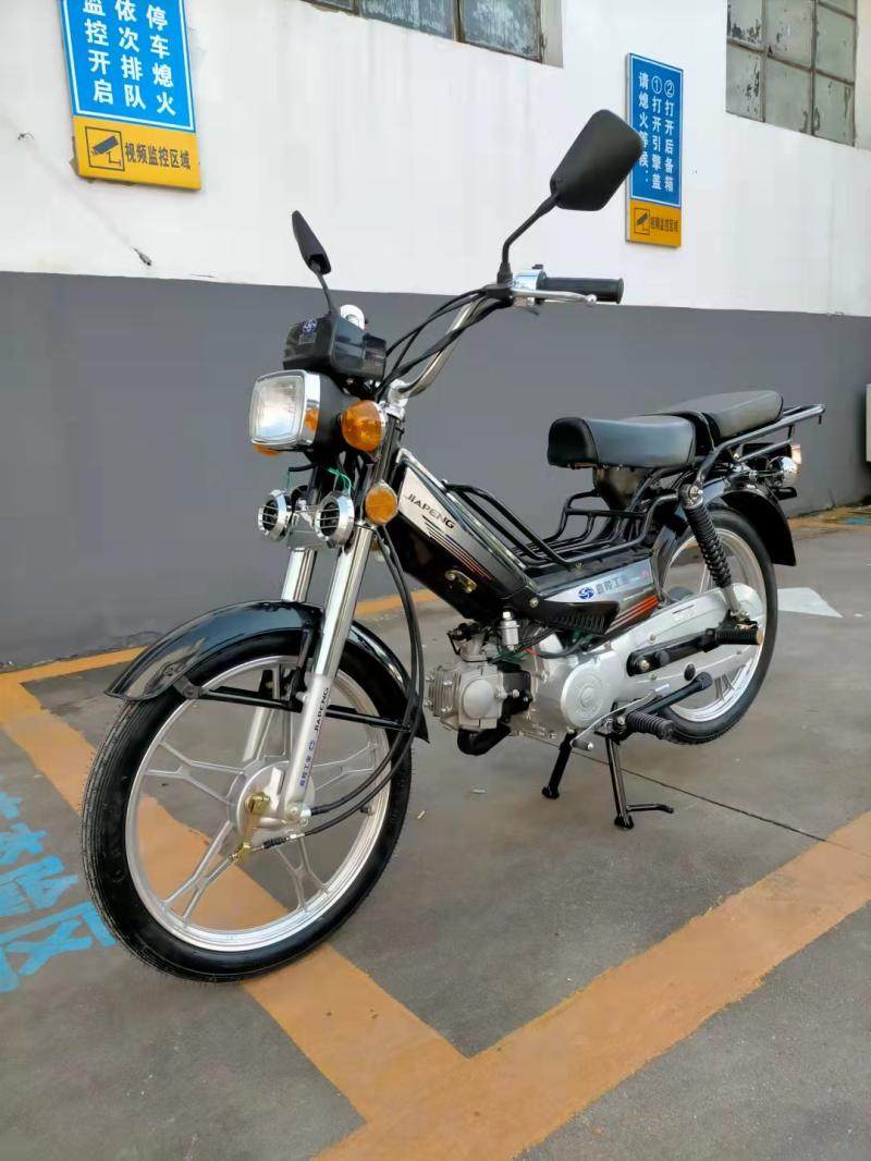 重庆嘉陵工业嘉鹏48cc燃油助力弯梁摩托车发动机带档位省油外卖车