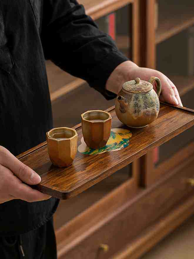 云窝竹制长方形托盘放茶杯家用高档禅意功夫茶具茶盘小茶台茶道