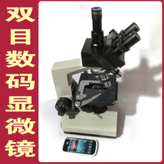 数码双目专业生物显微镜/130W像素电子目镜连接电脑