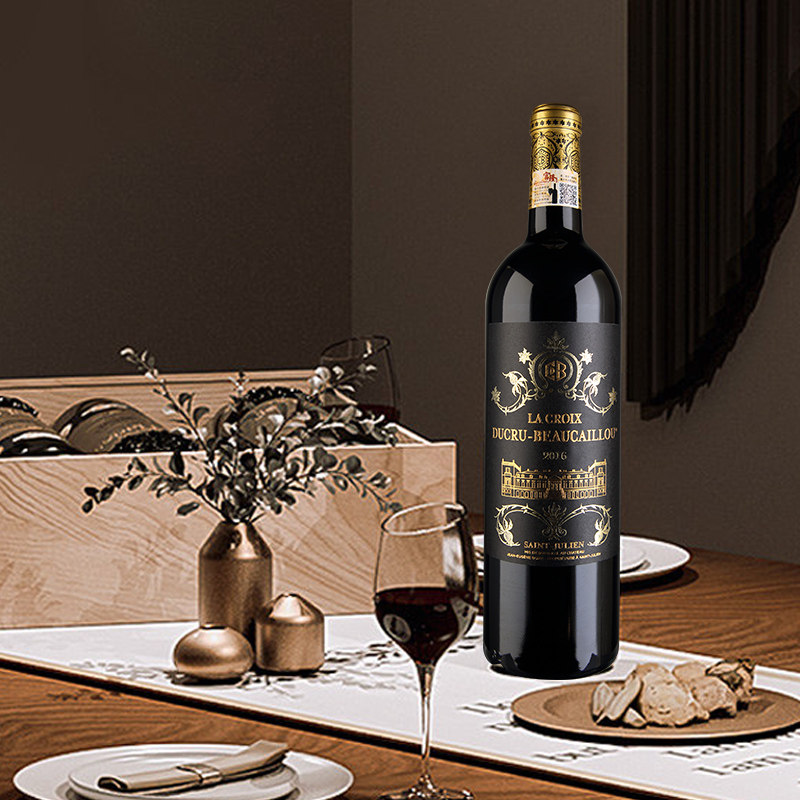 富隆法国原瓶进口波尔多二级名庄宝嘉龙副牌红葡萄酒 750ml 2017