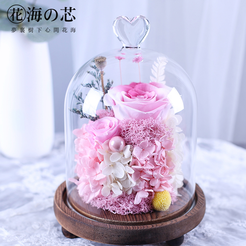 永生花礼盒创意永生花摆件情人节礼物送女友玫瑰花老婆闺蜜生日|ruв категории доставка цветов/цветок моделирования/растения садоводства, вечную жизнь цветы/сушеные цветы, вечную жизнь цветы - от Buy2taobao.com для оказания профессиональной услуги покупки агента Taobao