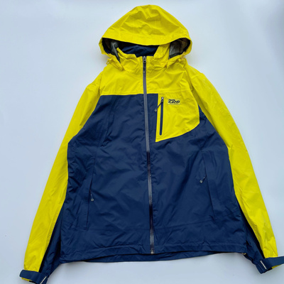 原1千 户外品牌 防水 黄色拼色藏青色 时尚 运动休闲 防水冲锋衣