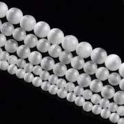 Myatou DIY jewelry beads accessories white opal Shi Sanzhu bead beaded semi-finished products