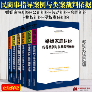 正版2023新书 人民法院民商事指导案例与类案裁判依据丛书 全套6册 合同/物权/侵权责任/公司/婚姻家庭/劳动纠纷 公报案例典型案例