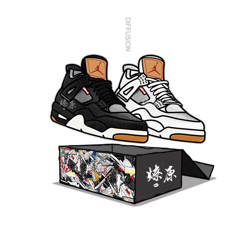 levisxairjordan4aj4李维斯联名丹宁aq9103ao2571100001