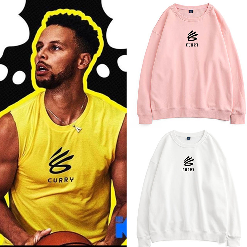 热销粉色外套男加绒_库里卫衣男同款篮球长袖训练服衣服薄款上衣秋冬