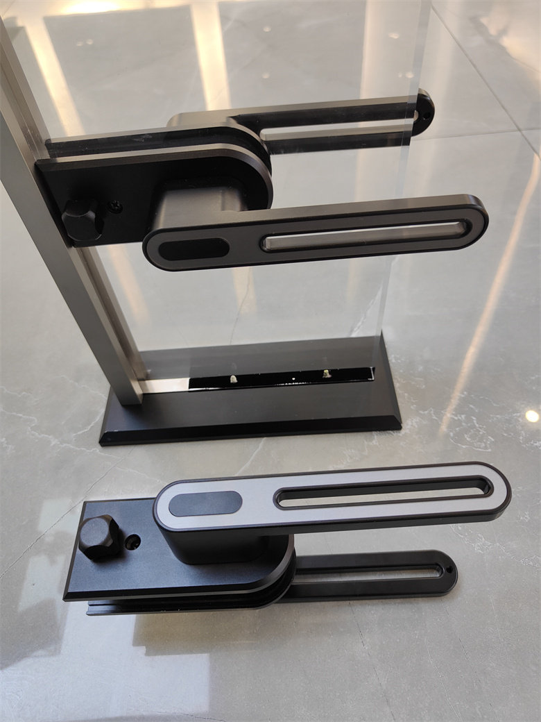 新款极窄平开门锁有框玻璃18型材边框立帆洗手间厕所氧化铝门把手